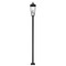 Z-Lite Gannon 3 Light Outdoor Post Mounted Fixture, 12in. W x 124in. H, Black 5008PHXLS-536P-BK - alternate 5
